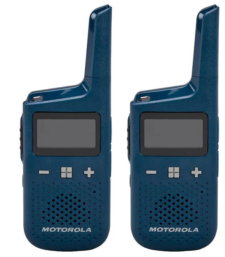 T383 Blue 25 Mile 2 Way Radio WCharging Dock