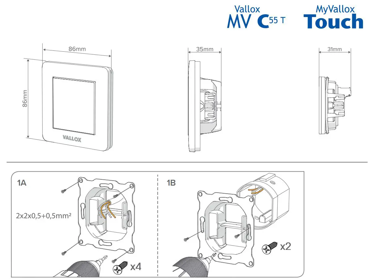VALLOX MV C55 T Ventilation Unit User Guide - How to use