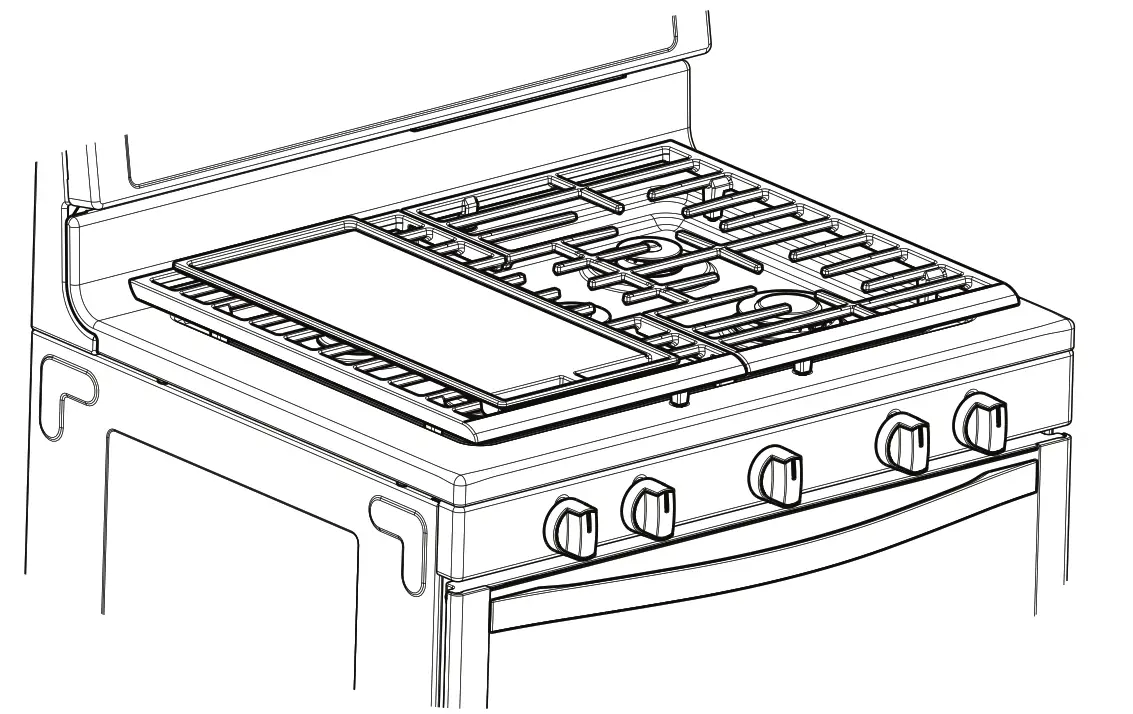 Whirlpool Standard Cleaning Gas Range - Griddle