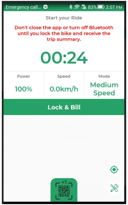 Omni Sharing Scooter IOT - Scan QR code page1