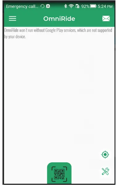 Omni Sharing Scooter IOT - app interfaces