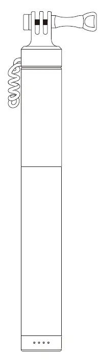 apeman SS200 Action Camera Rechargeable Selfie Stick