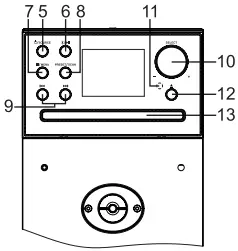 muse DBT DAB+ FM Radio Bluetooth Speaker A02
