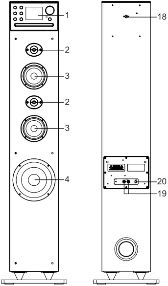 muse DBT DAB+ FM Radio Bluetooth Speaker A05