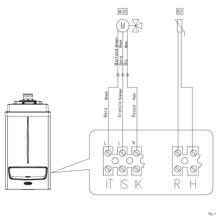 IMMERGAS COD.3.023950 3 Way Valve fig 2