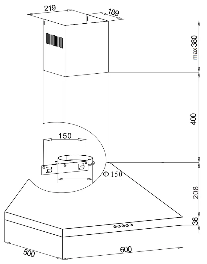 PREMIERE 372857 3 Kitchen Extractor Hood -fig3