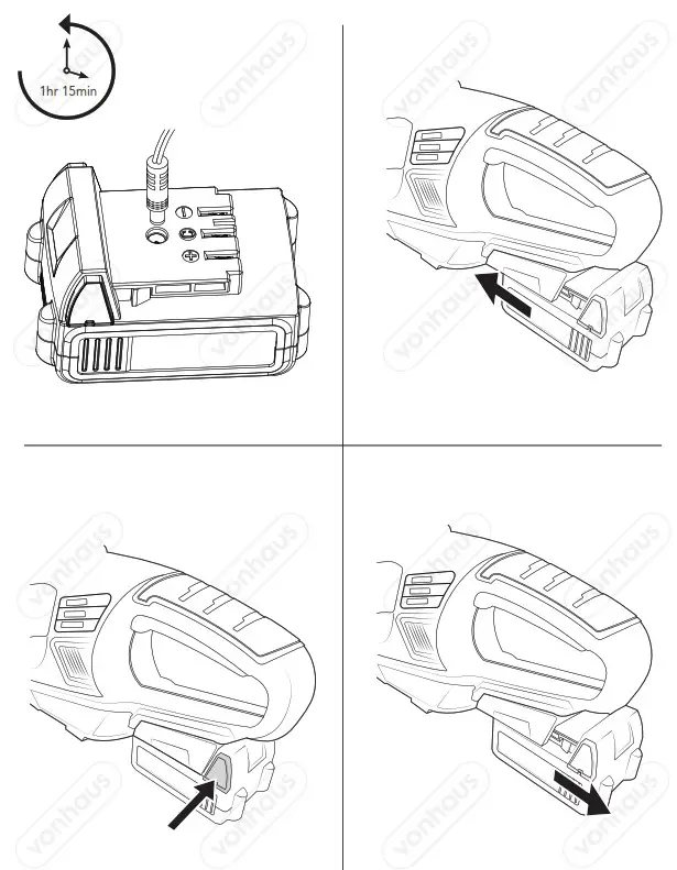 VonHaus 3500191 F Series Cordless Hedge Trimmer - fig
