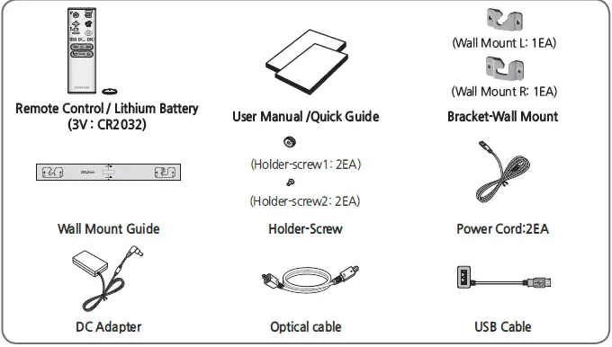 Samsung HW-J450 ZA Watt Wireless Audio Soundbar 3