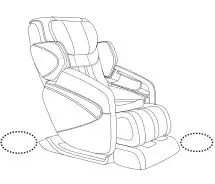 Inner Balance Wellness Jin Massage Chair - Check the surrounding area