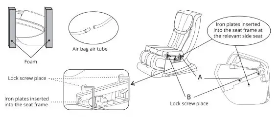 Inner Balance Wellness Jin Massage Chair - Installing the side panel