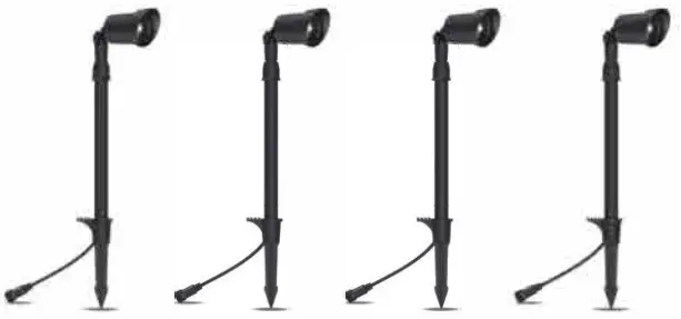 XMCOSY YJ 312 4 5D Low Voltage Outdoor Spotlights - ASSEMbily