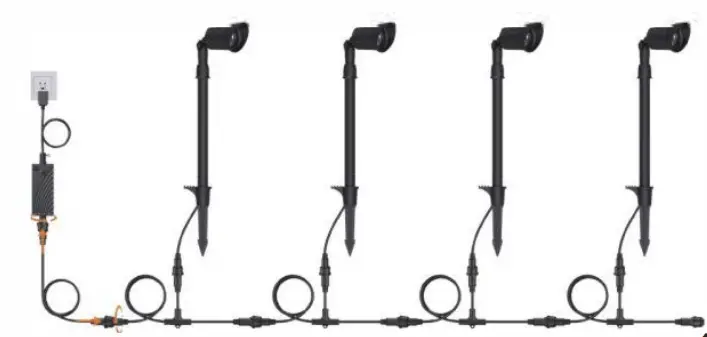 XMCOSY YJ 312 4 5D Low Voltage Outdoor Spotlights - ASSEMbily2