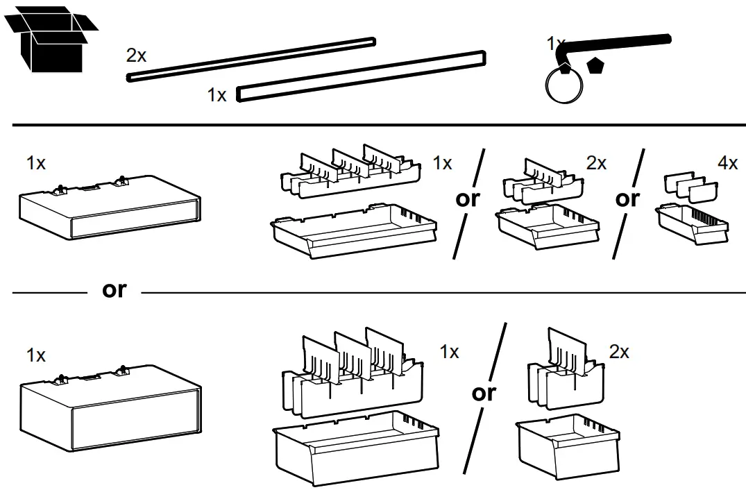 ergotron 98 488 CareFit Pro Double Tall Drawer - Figure 1