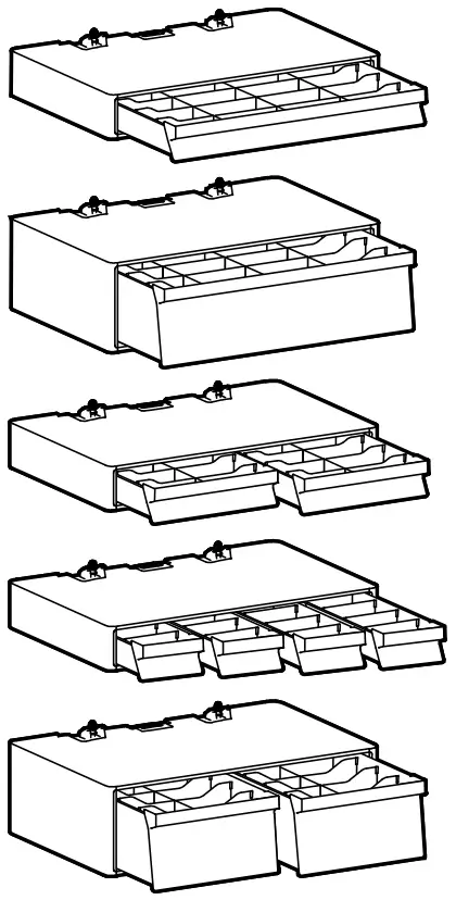 ergotron 98 488 CareFit Pro Double Tall Drawer