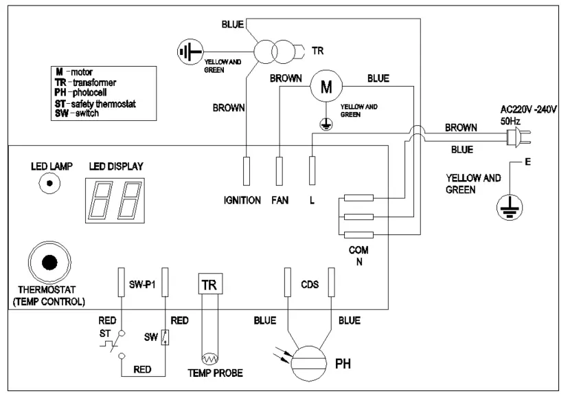 anslut 013433 Diesel Heater - Diagram