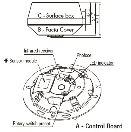 HYTRONIK-HMW15-Surface-Mount-High-Bay-Dali-Sensor-FIG 5