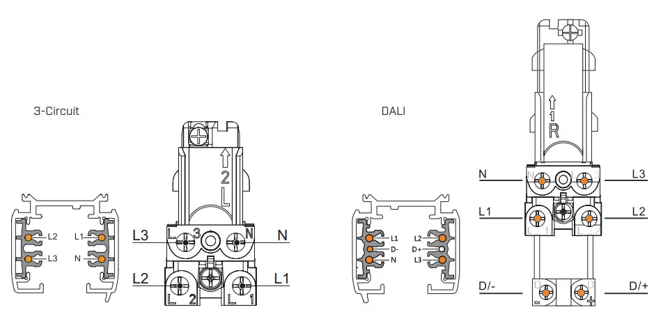MONDOLUX MK03SS, MK04SS Power Track 3 Circuit Surface Mounted Suspended - fig16