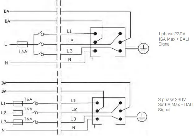 MONDOLUX MK03SS, MK04SS Power Track 3 Circuit Surface Mounted Suspended - fig22