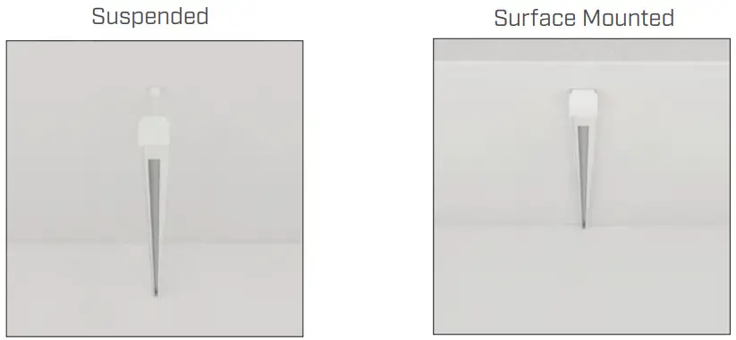 MONDOLUX MK03SS, MK04SS Power Track 3 Circuit Surface Mounted Suspended