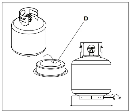 SUNJOY GROUP A302003700 Portable Concrete Propane Gas Fire Pit - Fig 5