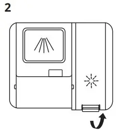 IKEA LAGAN 60cm Integrated Dishwasher Instruction Manual - Raise the cover of the rinse aid container