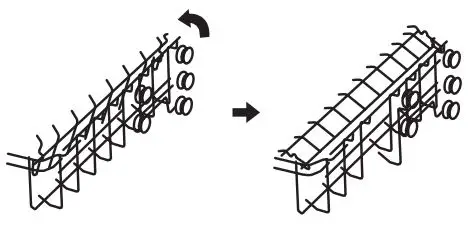 IKEA LAGAN 60cm Integrated Dishwasher Instruction Manual - To fold the cup shelf, push it down