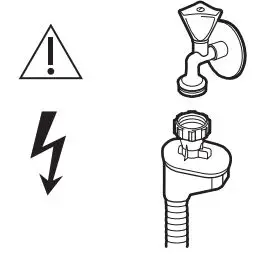 IKEA LAGAN 60cm Integrated Dishwasher Instruction Manual - Water connection