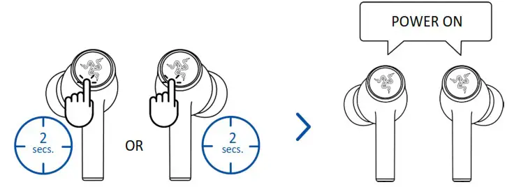 RAZER Hammerhead Hyperspeed Wireless Gaming Earbuds - USING YOUR EARBUDS 4