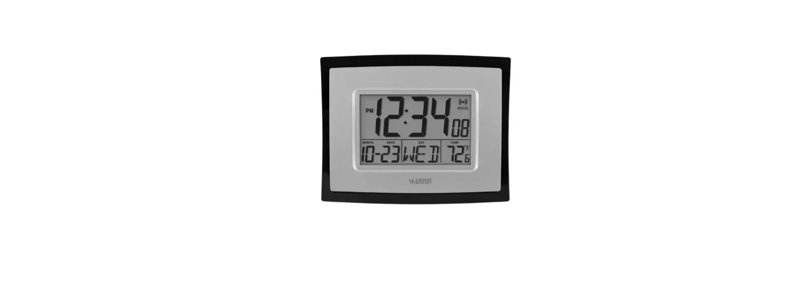 La Crosse Wt-8002u Digital Wall Clock User Manual