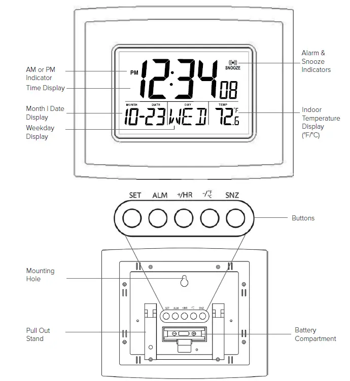 LA-CROSSE-WT-8002U-DIGITAL-WALL-CLOCK-User-Manual-fig-1
