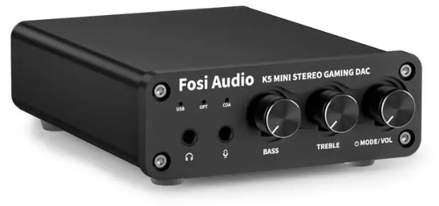 Fosi Audio K5 USB Gaming DAC