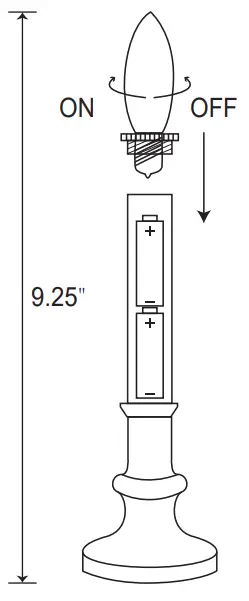 GE Holiday 78416 Classics Incandescent Window Candles