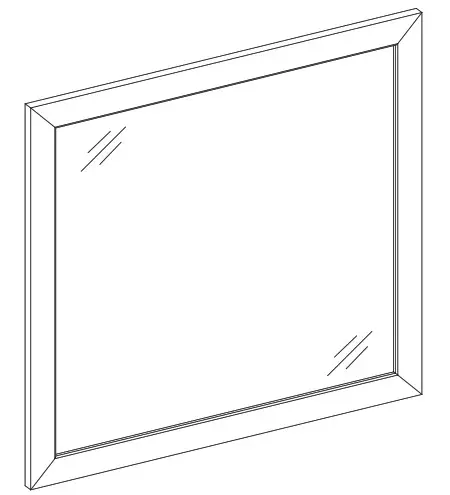 Origin 21 1690MR28 318 28 in W x 30 in H Chambray Rectangular Bathroom - BEFORE YOU INSTAL, MAKE A CHOICE 2