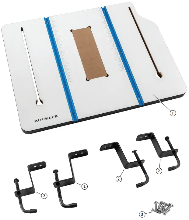 ROCKLER 57484 Drill Press Table and Fence - Figure 2