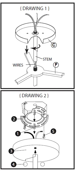 FREDRICK RAMOND FR30103HBR LED Semi-Flush Mount 3