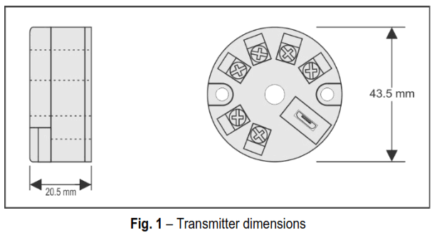 NOVUS TxBlock-USB Head Mounted Temperature Transmitter - 1