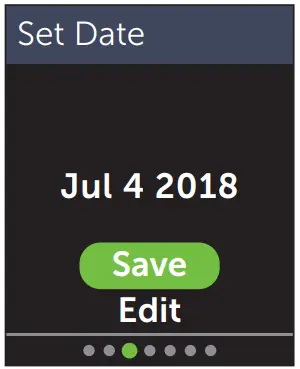 LifeScan OneTouch Verio Reflect - set date