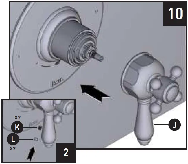 ROHL TTD45W1L Therm and Pressure Balance Trim 15