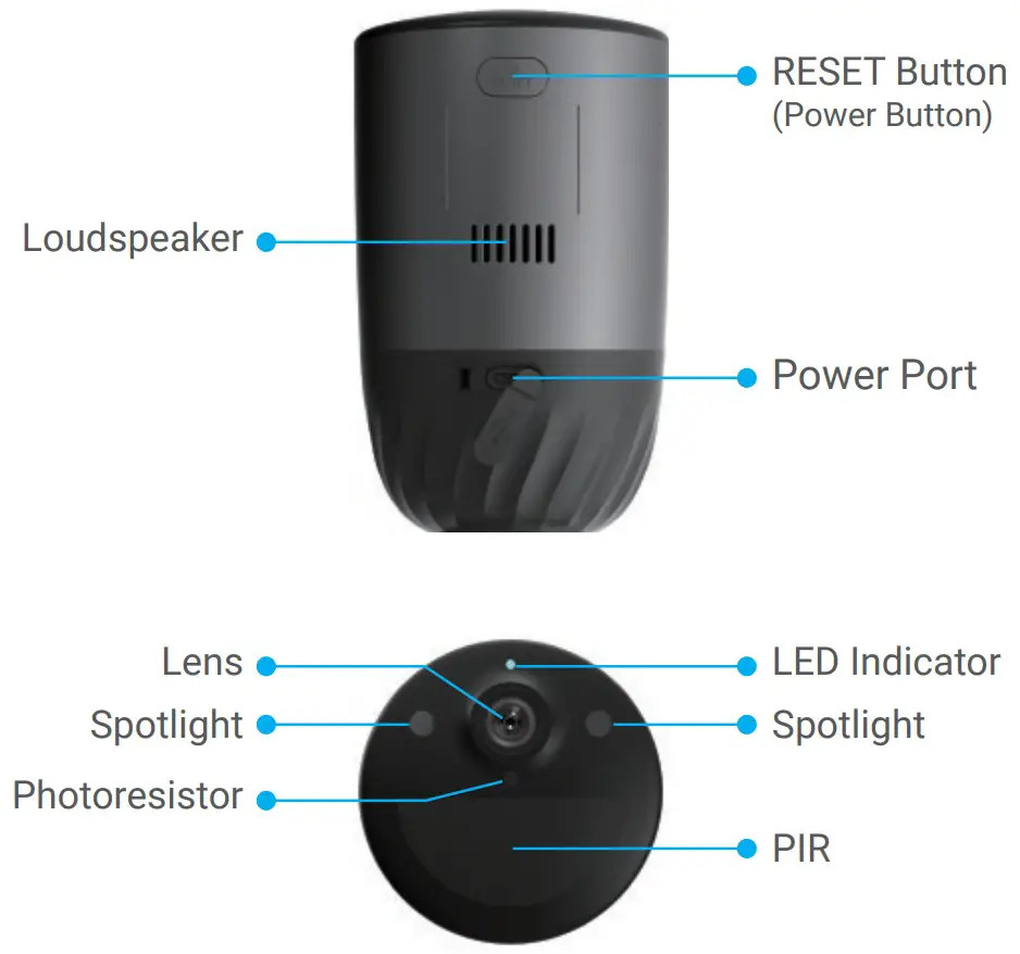 EZVIZ BC1C 2K Standalone Smart Home Battery Camera - fig 2