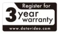 datavideo HBT16 Hdbaset Receiver Box - warranty