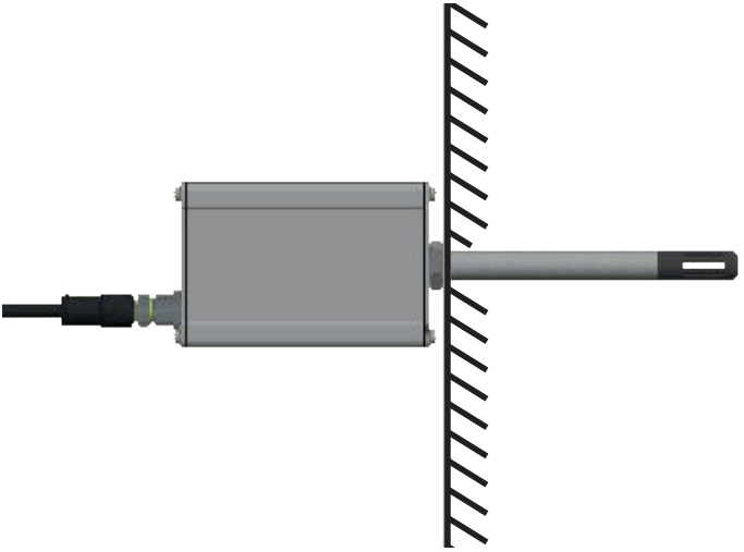 Schaller LF TD 60 Air Humidity Transmitter Series - Mounting the transmitter
