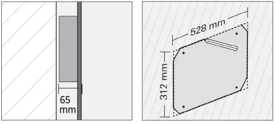 Installing the flush mounted box