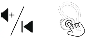 Power Q25 Pro Waterproof Wireless Sports Earbuds-- MFB Button