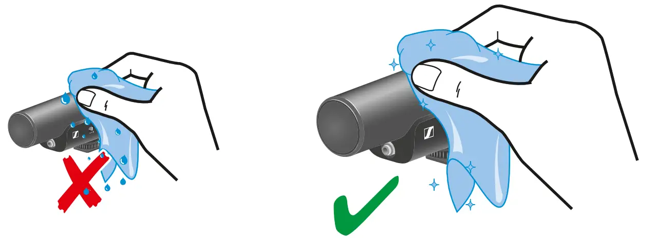 SENNHEISER MKE 400 Camera--- Cleaning