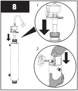 VIQUA S2Q-PV - 4.2 Cleaning and Replacing Quartz Sleeve - 8