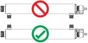 VIQUA S2Q-PV - Figure 2 Installation - Horizontal