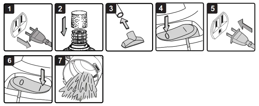 Vacmaster VJF608PF 0201 6-Gallon 3.5 Peak HP Wet Dry Vacuum - LIQUID VACUUM OPERATION