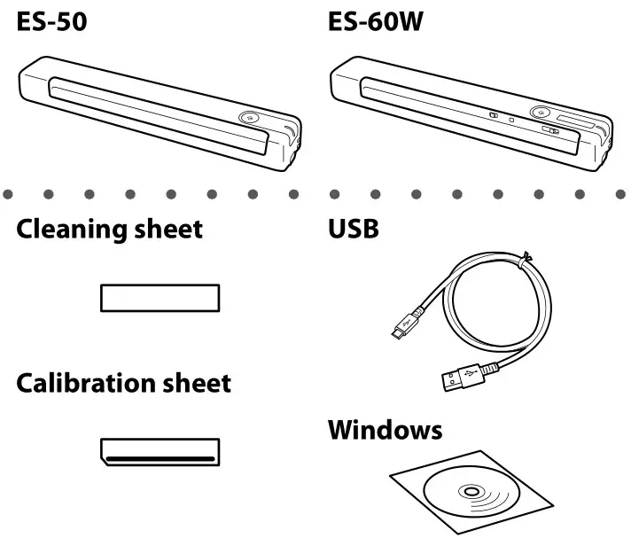 EPSON Document Scanner - Box Content