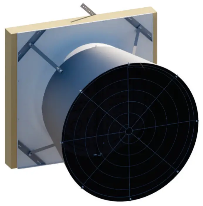 Munters Wall Mount Fan with Damper Door WM36K -figure 1