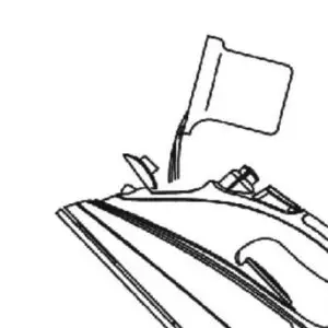 mistral MIR068 2400W Steam Iron -Filling the tank with water